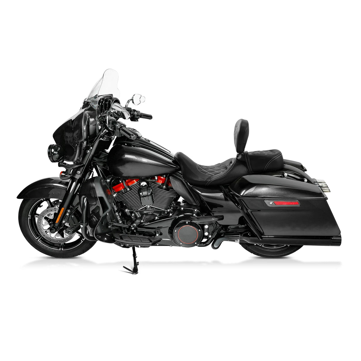 Driver & Passenger Seats Rider Backrest Fit For Harley Street Road Glide 2009-23