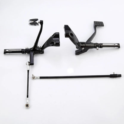 Forward Control Footpegs Lever Linkage For Harley Sportster 883 1200 48 72 14-22