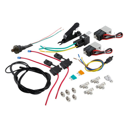 Front Air Ride Lowering Kit & Rear Suspension Tank Fit For Harley Touring 14-24