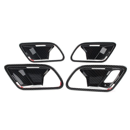 4pcs Carbon Fiber Inner Handle Bowl Covers For Mercedes-Benz A-Class W177 2019