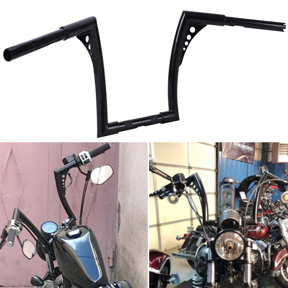 12" Rise Ape Hangers Handlebar For Harley Sportster 883 1200 XL FLST FXST 06-15