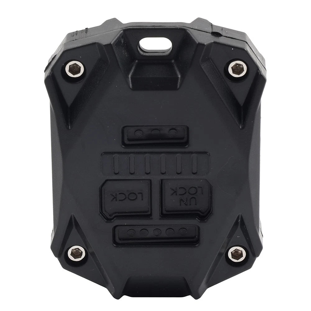 CNC Key Fob Shell Case Cover Decor Protector Fit Jeep Wrangler JK 2007-17 Black