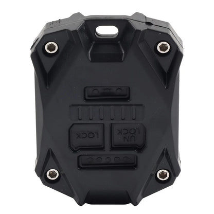 CNC Key Fob Shell Case Cover Decor Protector Fit Jeep Wrangler JK 2007-17 Black