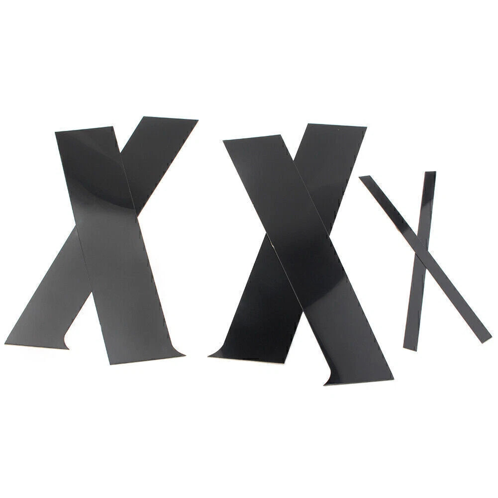 6pcs Pillar Posts Set Door Trim Black For Mitsubishi Lancer Sedan 2008-2017 2009