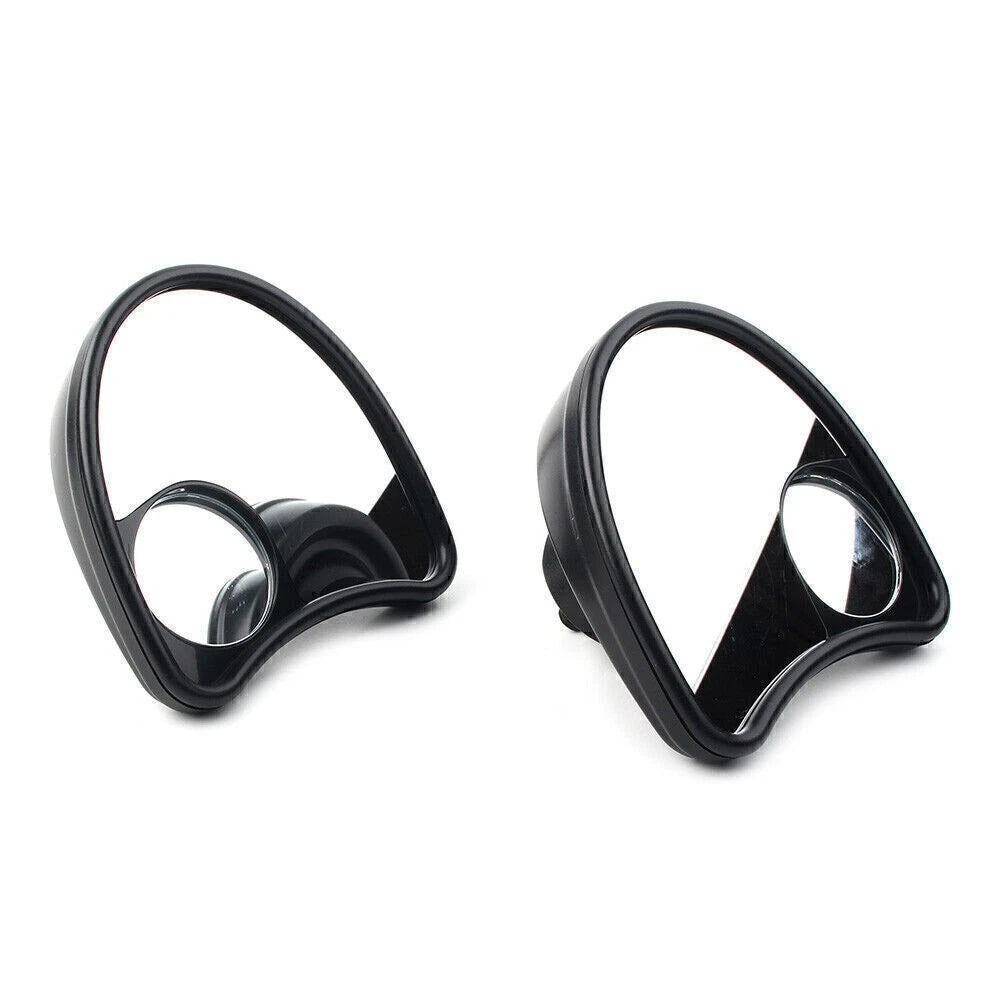 Fairing Mount Mirrors Blind Spot Side Mirror Fit Harley Batwing Touring 1996-13