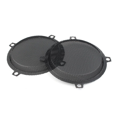 Black Wired Punched Steel Mesh Speaker Grills for Harley Electra Glide