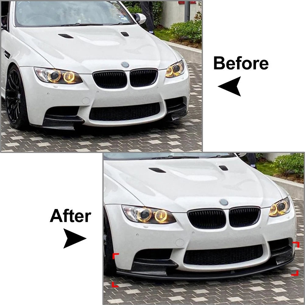 Front Bumper Lip Side Corner Spoiler For BMW E90 E91 E92 E93 M3 2006-2013