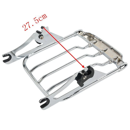 Sissy Bar Passenger Backrest Luggage Rack For Harley Electra Street Glide 09-Up
