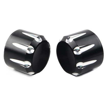 CNC Front Axle Nut Cover Cap Black For Harley Touring Road King Electra Glide US