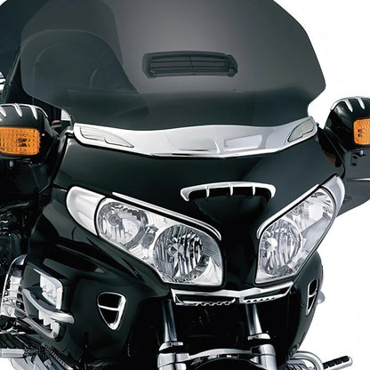 Chrome Windshield Trim & Light Fit For Honda Goldwing GL1800 01-17 F6B 13-17 US