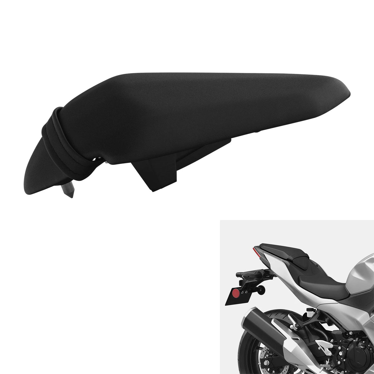 Black Rear Passenger Seat Pillion Fit For Kawasaki Ninja 500 2026-2026