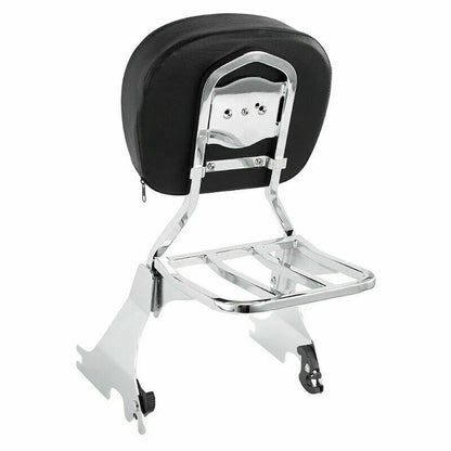 Sissy Bar Backrest Luggage Rack Fit For Harley Sportster 883 1200 48 72 04-22 US