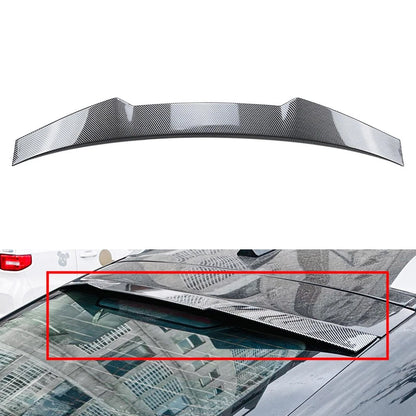 Carbon Fiber Look Rear Window Roof Spoiler Wing Lip For BMW X6 E71 E72 2008-2014