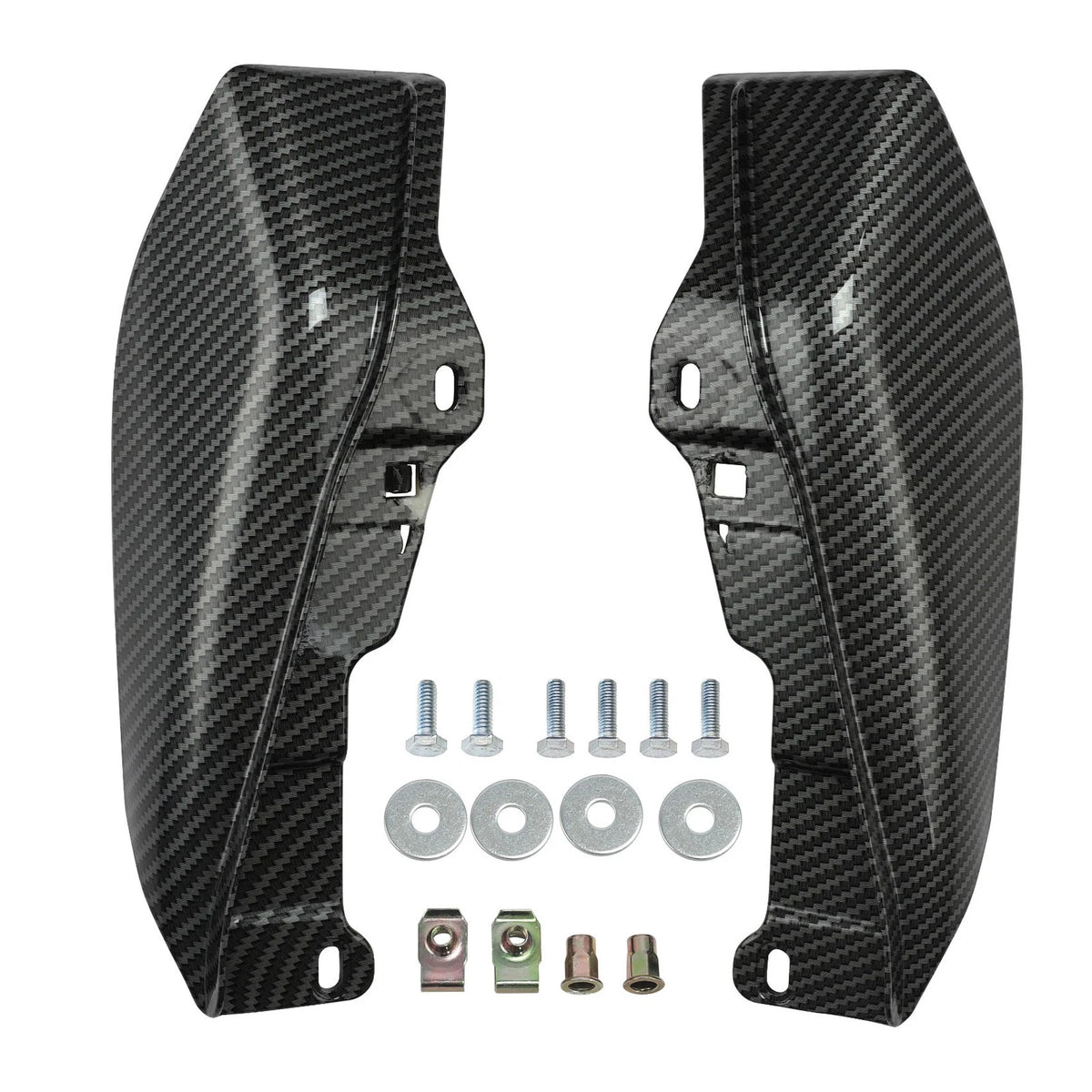 Carbon Fiber Vivid Black Mid-Frame Air Deflector For Harley Electra Glide 09-23