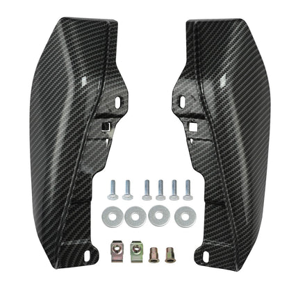 Carbon Fiber Vivid Black Mid-Frame Air Deflector For Harley Electra Glide 09-23