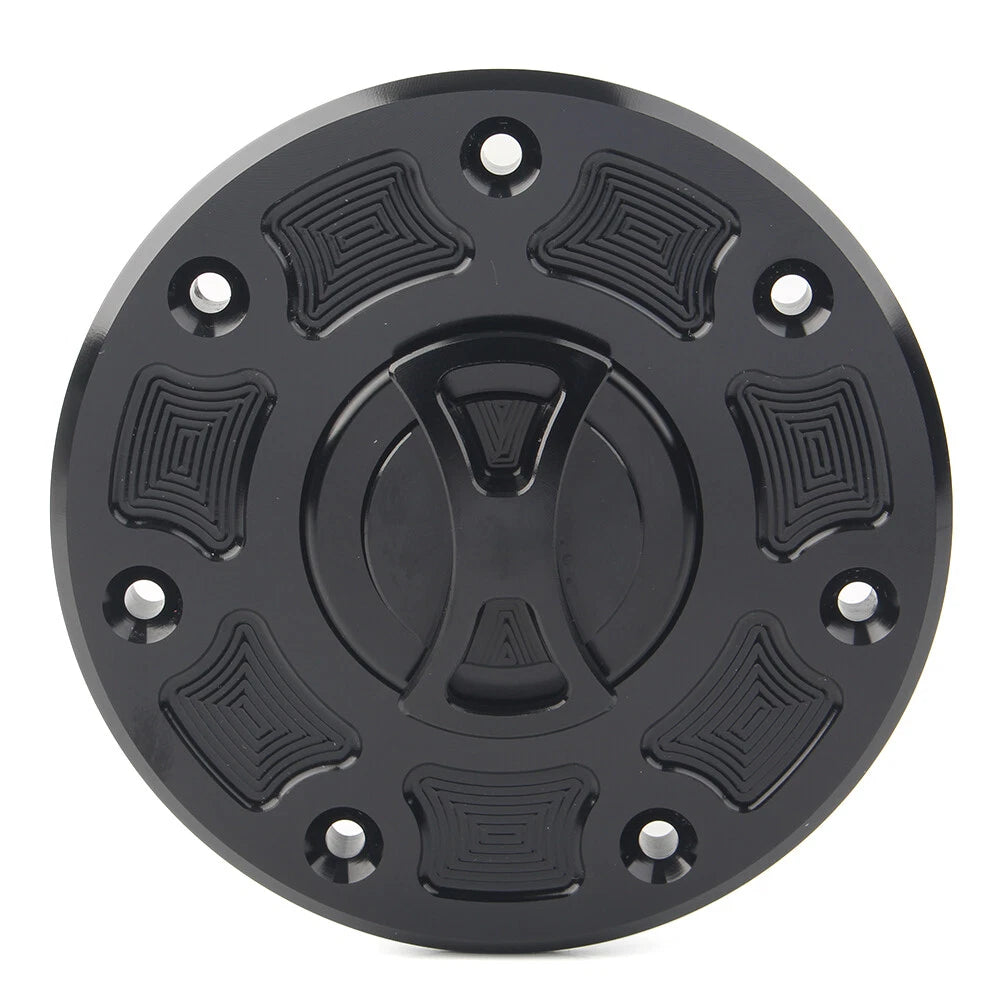 Fuel Gas Tank Cap Cover For Kawasaki NINJA 500 ZX-6 ZX-7 ZX-9 ZRX-1100 GPZ500 bk
