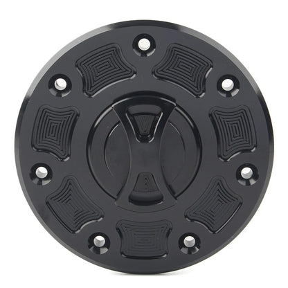 Fuel Gas Tank Cap Cover For Kawasaki NINJA 500 ZX-6 ZX-7 ZX-9 ZRX-1100 GPZ500 bk