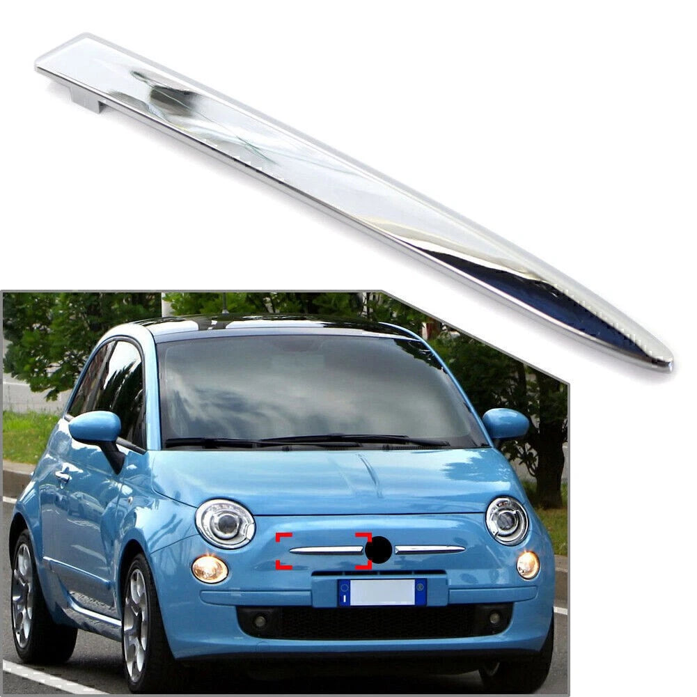 Silver Front Right Side Bumper Upper Mounding Trim For FIAT 500 2007-2015 2008