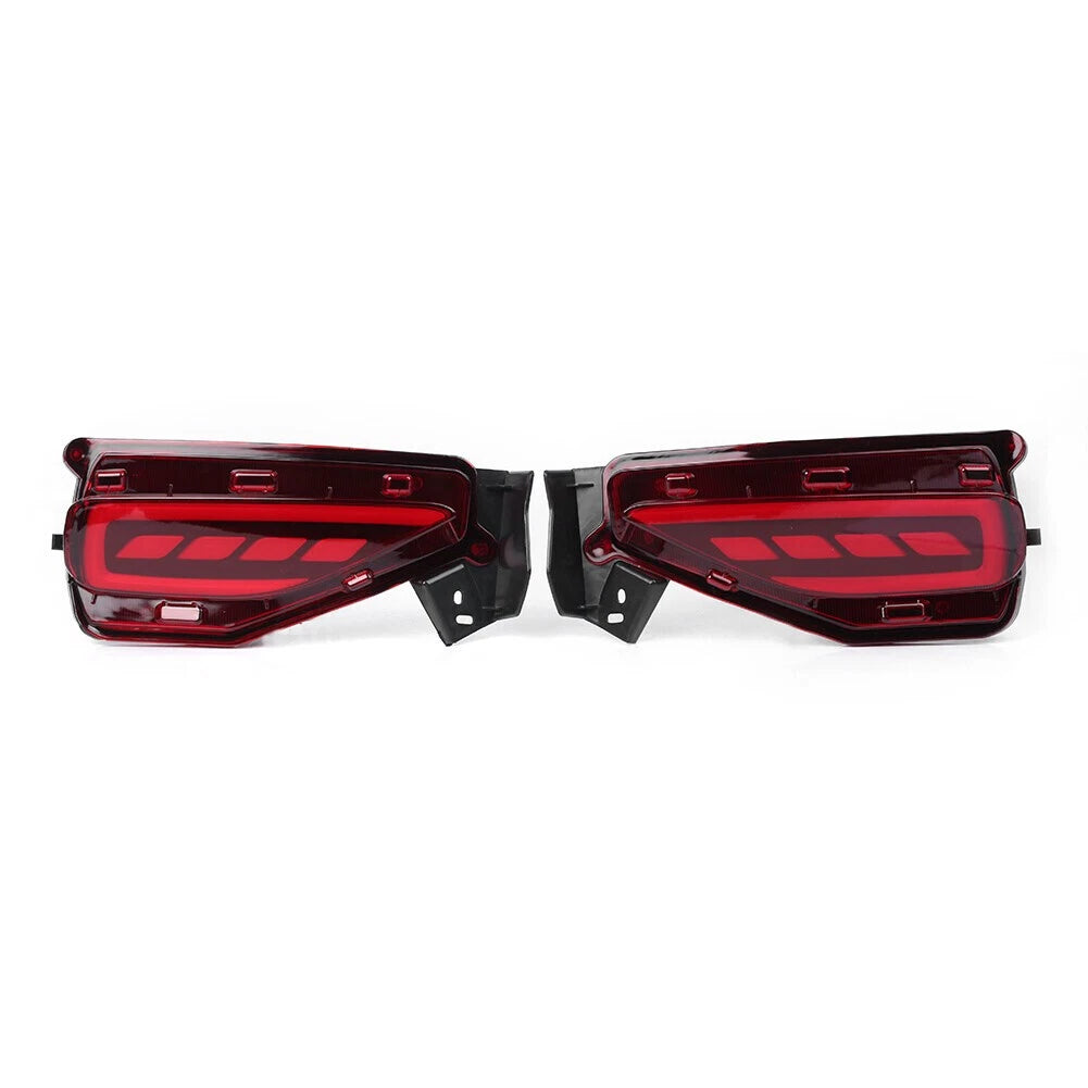 LED Rear Bumper Lamps Brake Tail Light Fog Lamp Fit Toyota Fortuner 2015-2017