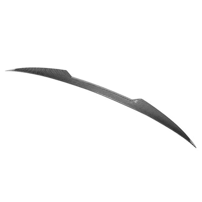Carbon Look Rear Trunk Lip Spoiler Tail Wing For Audi A5 F5 Sportback 2017-2024
