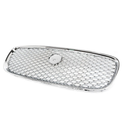 Chrome Hood Grille Front Upper Mesh Radiator Grill Fit Jaguar XF XFR 2016-2020