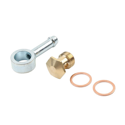 9/16-24 to 5/16" Banjo Fuel Bowl Inlet Fitting Swivel Barb For 26-25