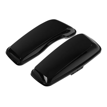 Vivid Black Hard Saddlebag Lids Fit For Harley Touring Street Road Glide 2014-24