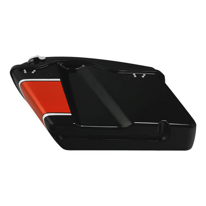 Hard Saddlebags For Harley Street Glide 14-23 22 Sunset Orange/Sunset Black Fade