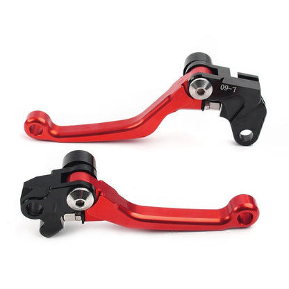 Pivot Brake Clutch Levers Aluminum For SUZUKI RM125 RM250 RM85 RM 85/125/250 RED
