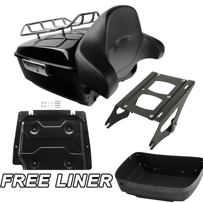 King Trunk Pad Mount Base Plate Fit For Harley Street Glide 14-25