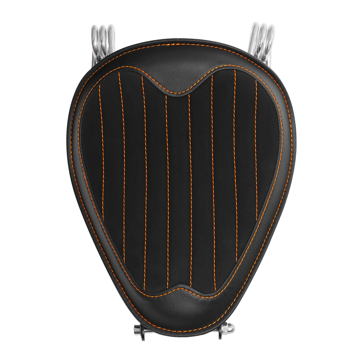 Black Orange Driver Solo Seat Fit For Harley Dyna Street Bob Low Rider 07-17 16