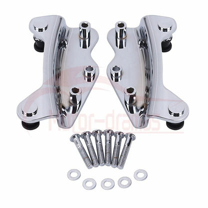 Detachable 2-Up Tour Pack Pak Mounting Rack w/ docking hardware For Harley 09-13