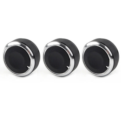 3Pcs Air Condition A/C Panel Control Switch Knob Cover For MAZDA 3 M3 2004-09