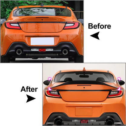 Glossy Black Tail Wing Rear Trunk Spoiler For Toyota GR 86 For Subaru BRZ 22-24