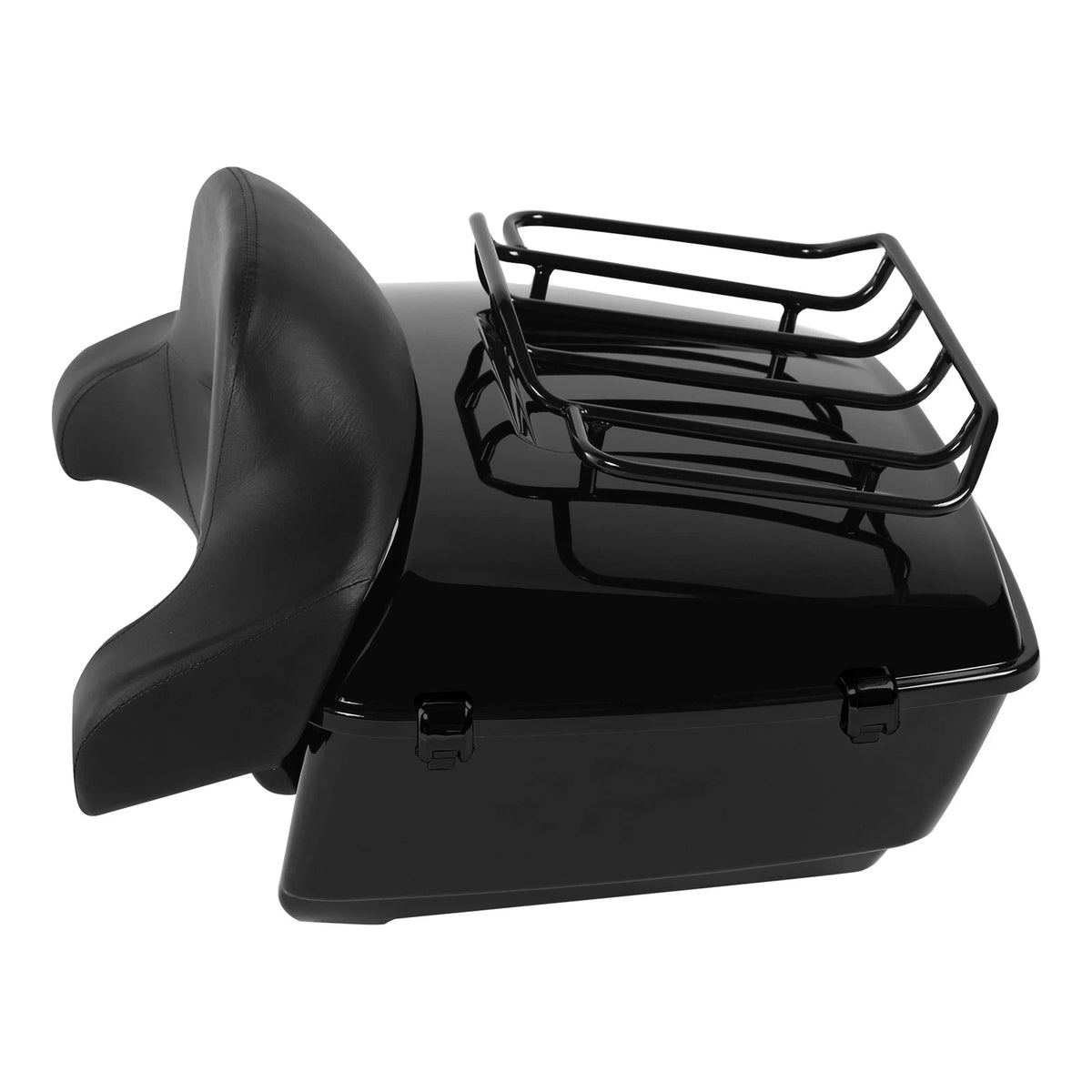 King Trunk Mount Rack Backrest Pad Fit For Harley Heritage Classic FLHC 18-25 24