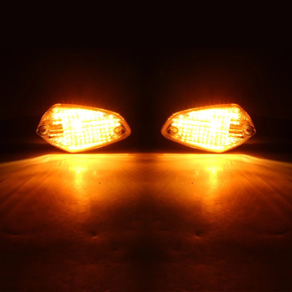 2Pair Indicators Front & Rear Turn Signal Light for Honda CBF125 2009-2016 Clear