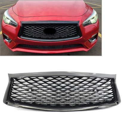 For Infiniti Q50 Q50S 2018-23 Front Bumper Mesh Grille W/Sensor & Camera Option