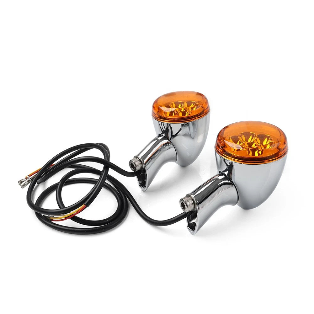 Rear Turn Signals Lights Fit For Harley Sportster XL 883 1200 1992-2023 Chrome