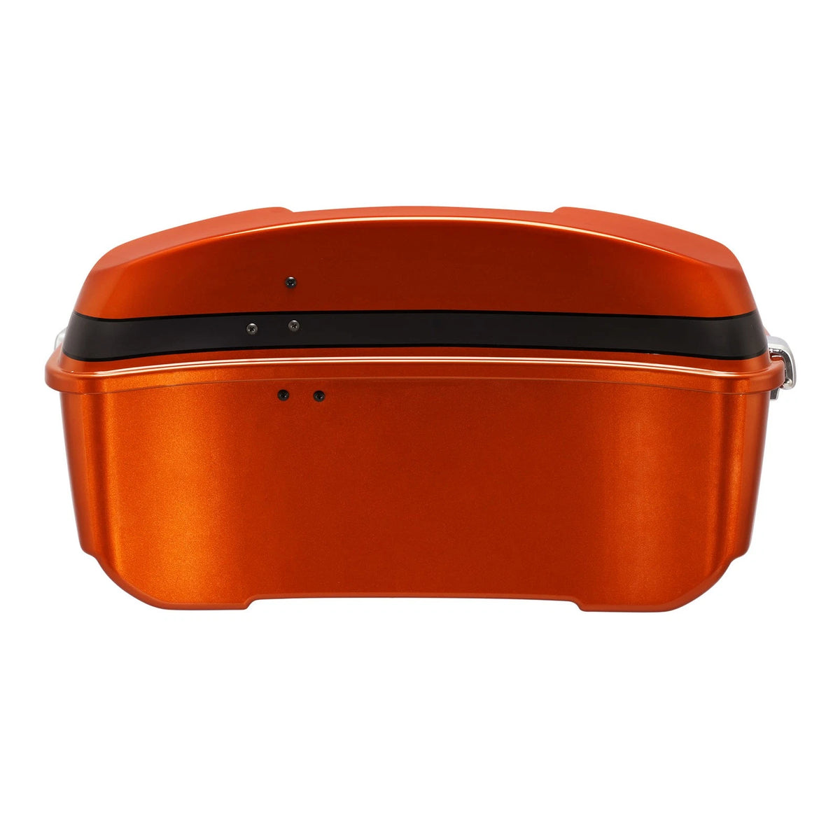 King Trunk Fit For Harley Street Road Glide 14-26 Scorched Orange / Black Denim
