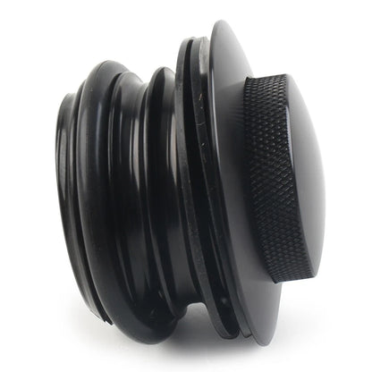 Black Motorcycle Left Hand Thread Fuel Tank Gas Cap Cover For Harley 1982-2017
