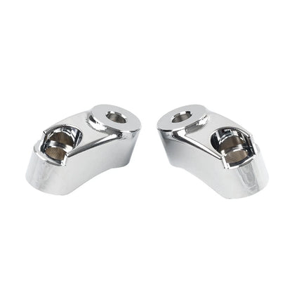 Chrome 39MM 49MM Front Turn Signal Mount Bracket Relocation Kit For Harley Dyna
