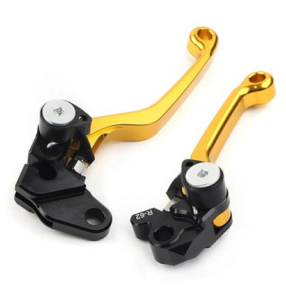CNC Pivot Brake Clutch Levers Gold For SUZUKI RM125 RM250 RM85 RM 85/125/250
