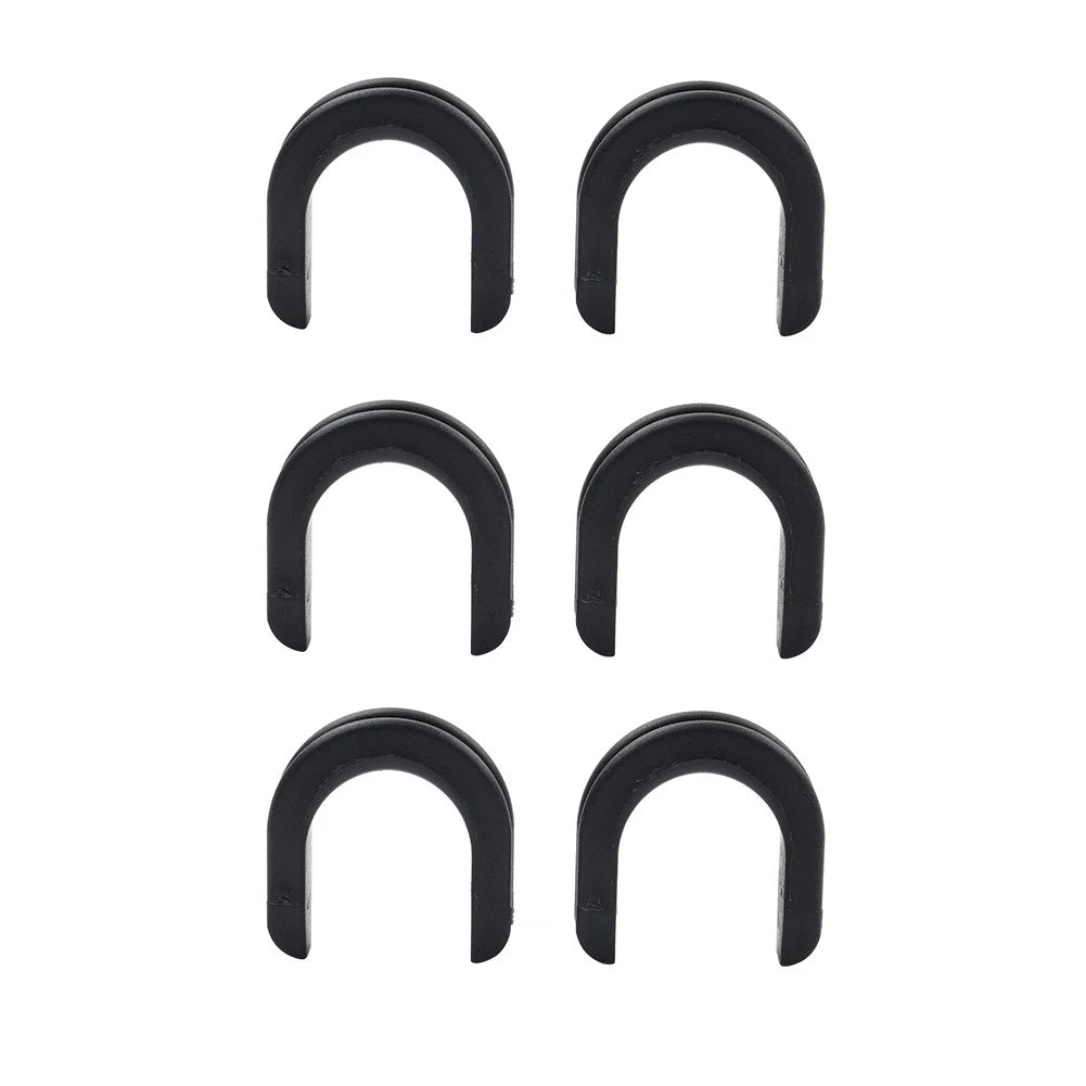 6x Luggage Rack Backrest Side Plate Mounting Bracket Grommet Bushing for Harley