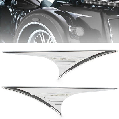 For Harley Tri Glide Ultra FLHTCUTG Trike FLHXXX Rear Trunk Side Accents Trim 2x