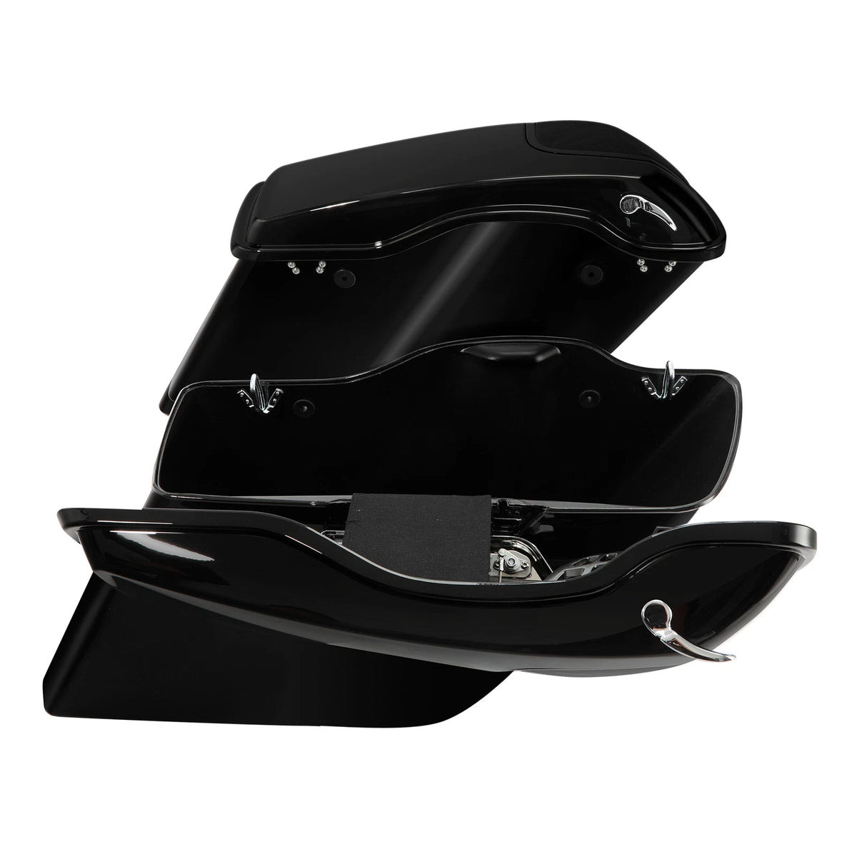Hard Saddlebags 5 x 7"Speaker Grill & Bracket Fit For Harley Softail FLST 84-17