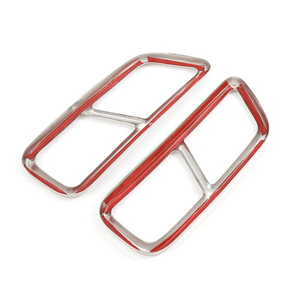 Stainless Steel Exhaust Muffler Tail Pipe Cover Trim For Cadillac XT5 2016-2020