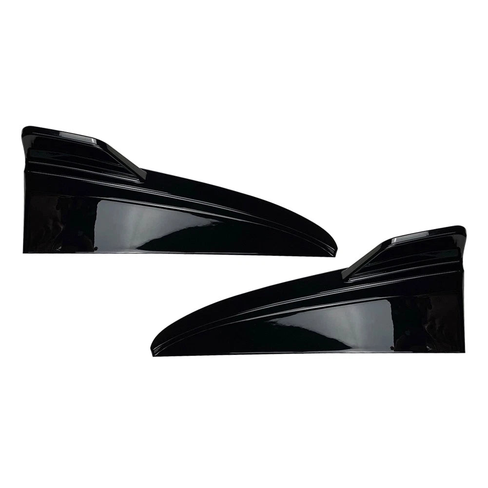 Black Rear Bumper Canard Splitter For Mercedes Benz C-Class W205 C43 C63 2015-21
