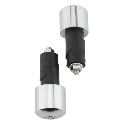 18mm 2pcs Motorcycle Chrome Handlebar End Caps For Yamaha VMAX 400 450 500 750