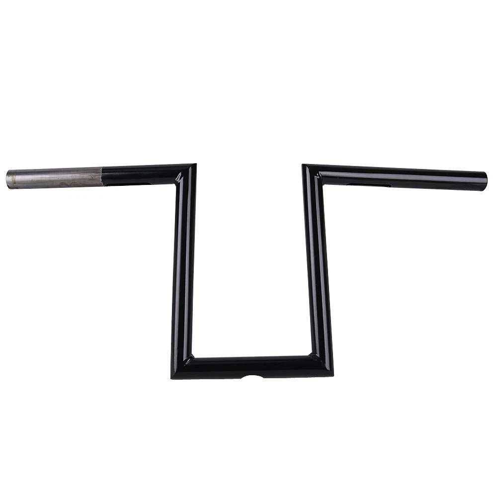 10-1/2" Rise 1'' Motorcycle Handlebars Z-Bar Drag Bars For Harley Chopper Bobber