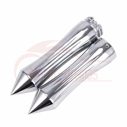 1" Billet Spike Hand Grips Handlebar For Harley Touring Sportster Dyna Softail